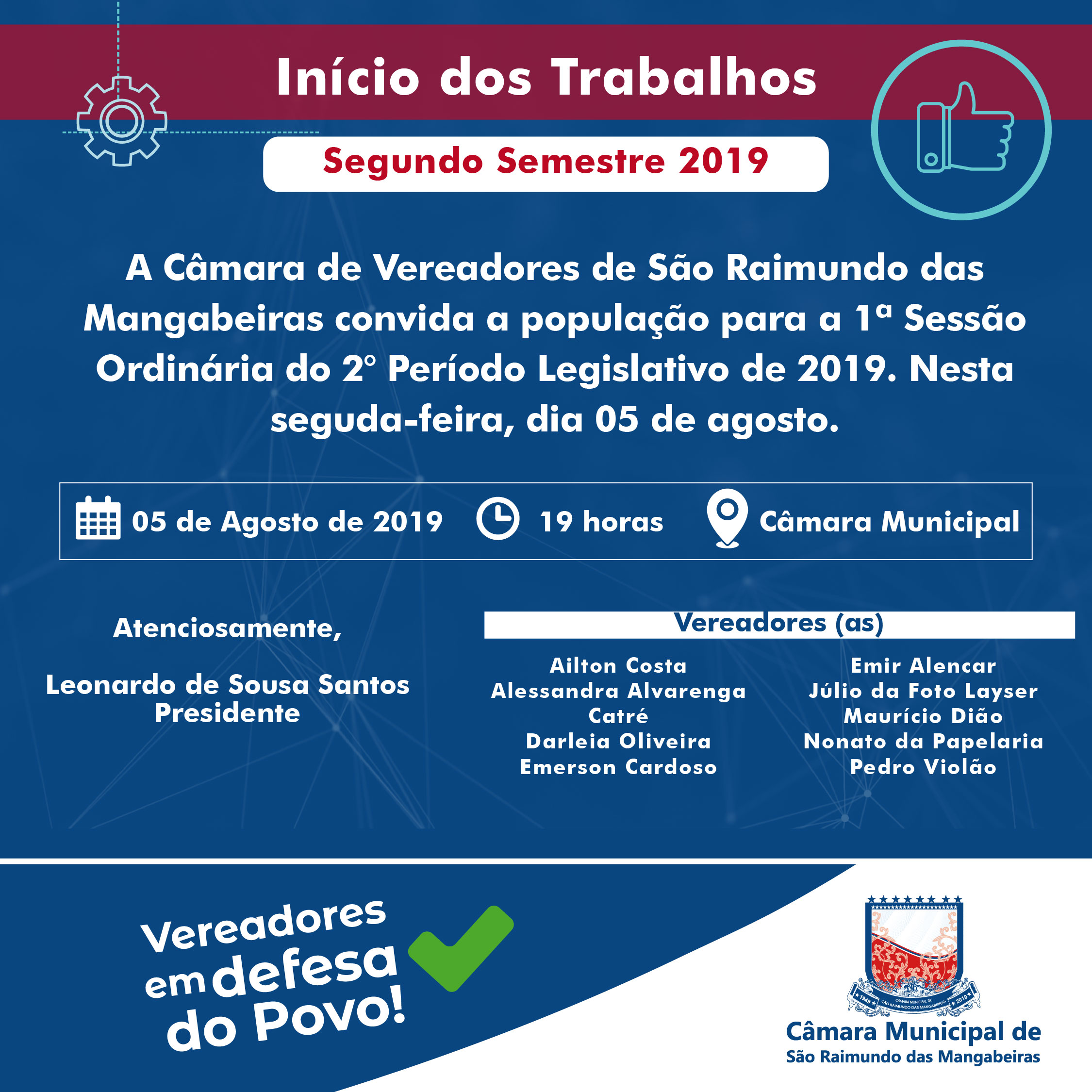 Inicio do 2° Periodo 2019