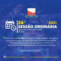 26° Sessão Ordinária (08/11)