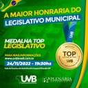Câmara de Mangabeiras é premiada com Medalha Top Legislativo 2022
