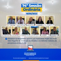 Confira resumo da 74° Sessão Ordinária (19/05)