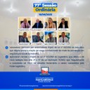 Confira resumo da 77° Sessão Ordinária (16/06)