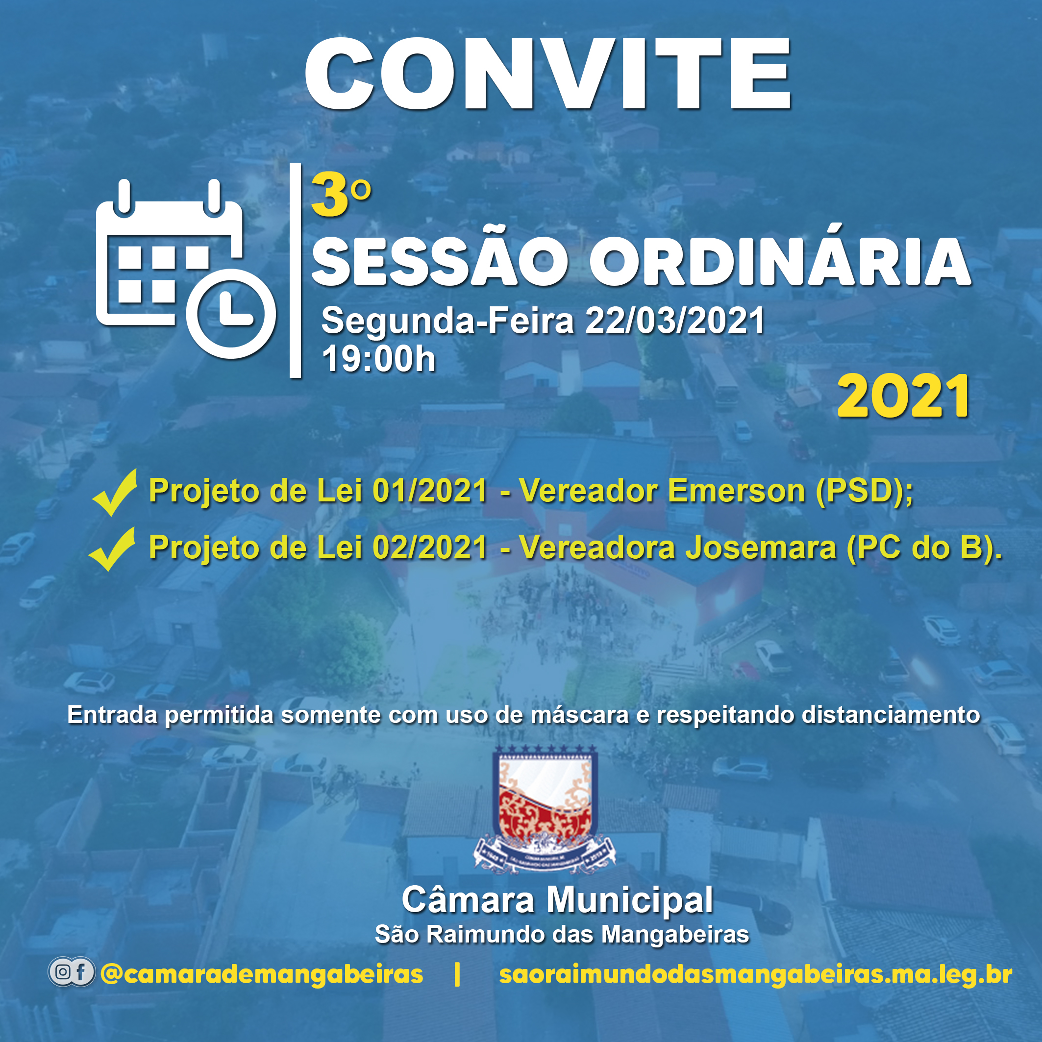 Ordem do Dia - 3° Sessão Ordinária de 2021