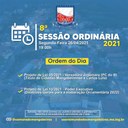 Ordem do Dia - 8° Sessão Ordinária (26/04)